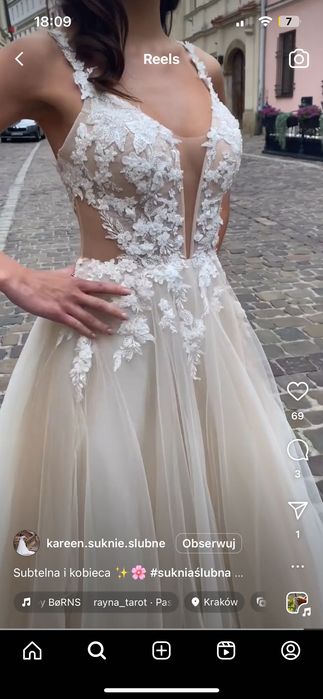 Suknia ślubna 170 cm