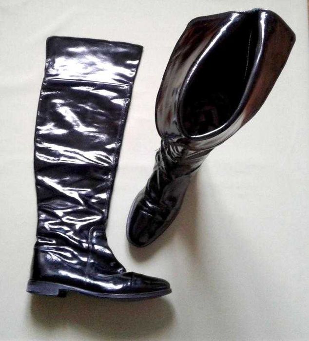 Сапоги ботфорты River woods Италия, натуральная кожа лак