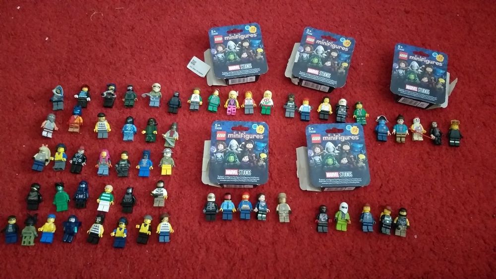 Lego mini figures caixas de 5