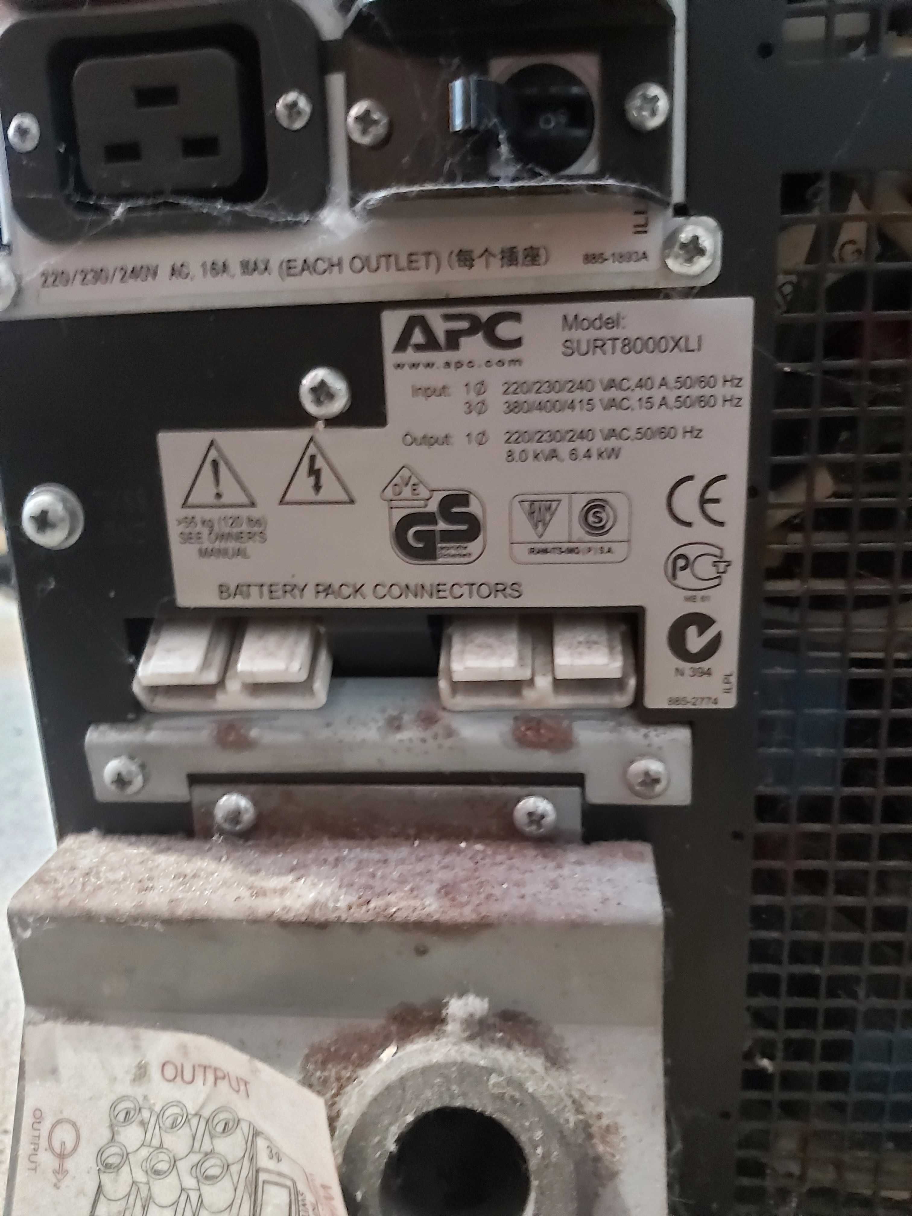 Ups apc SURT8000XLI 8000VA