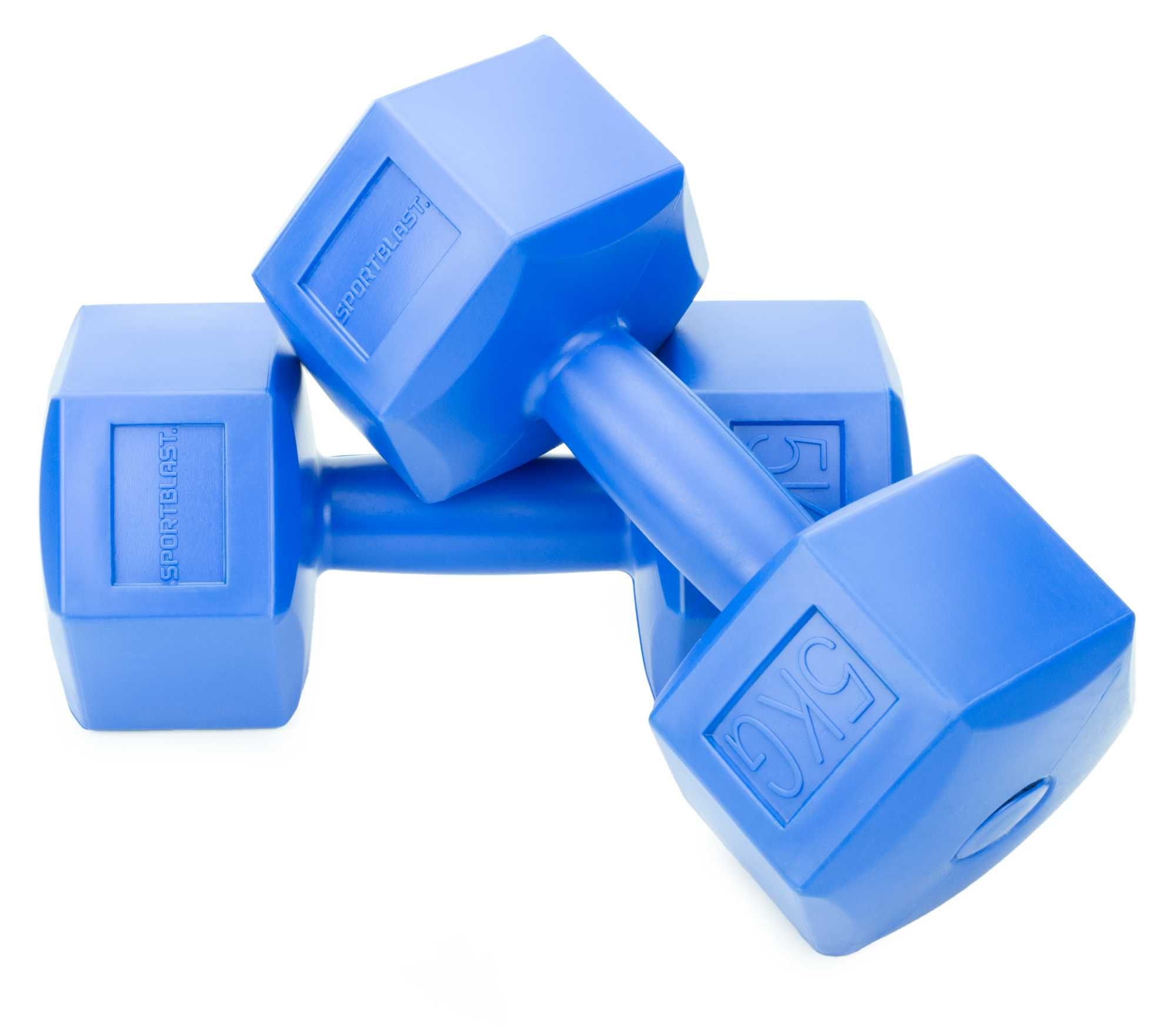 HANTLE 2x5kg hantelki CIĘŻARKI ZESTAW hantle do ćwiczeń 10kg BDG