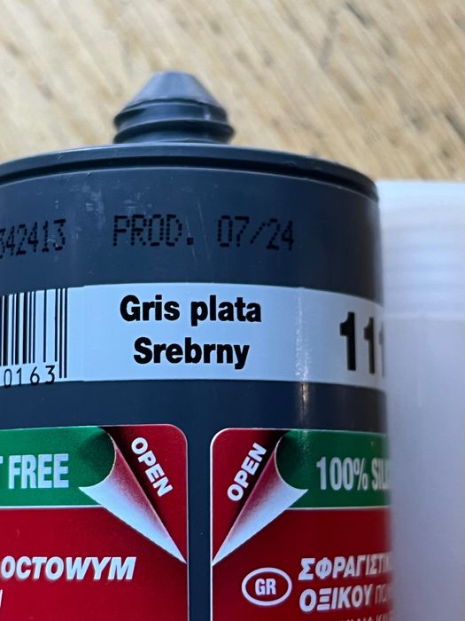 Silikon Mapei Mapesil AC srebrny 111