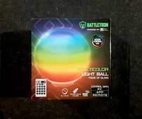 Szklana kula świetlna LED RGB na pilota Battletron