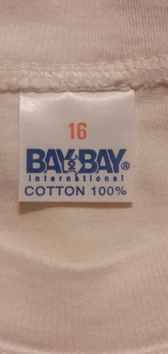 Koszulka biała unisex Mallorca 146/ 152/ 158 wymiary poniżej