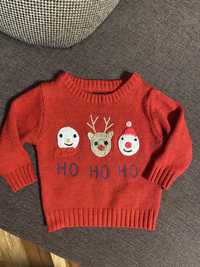 Детский новогодний свитер Next размер 82 (6-9 месяцев)