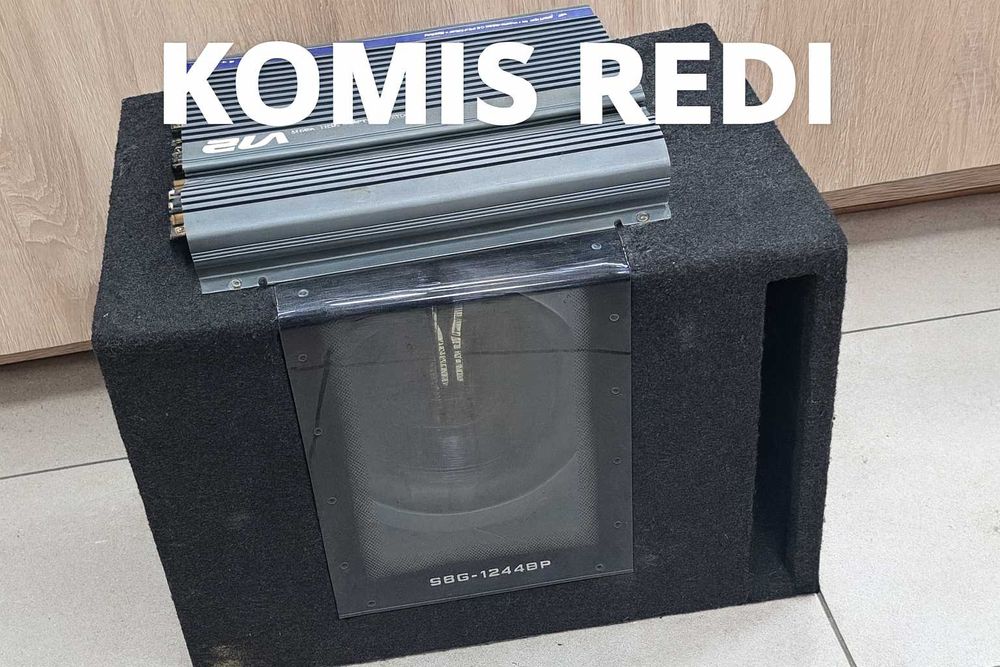 ALPINE SBG-1244BP + ALPINE MRV-F400 Subwoofer + Wzmacniacz Komis Redi