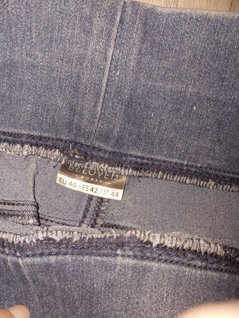 Spodnie jeansowe leginsowe 40