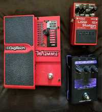 Pedais Digitech whammy Boss rc2 loop TC Helicon  Footswitch Marshall