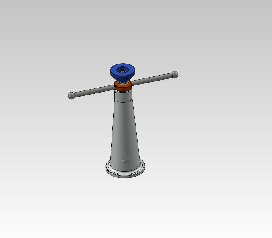 Podnośnik śrubowy, projekt PKM, CAD 3D