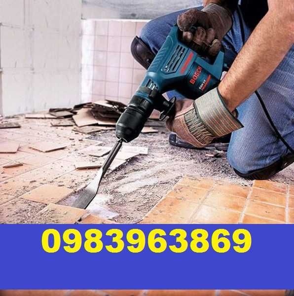 Демонтаж будь-якої складності, викопування траншей.