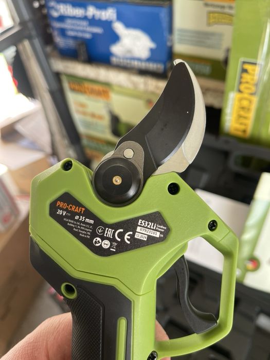 Акумуляторний секатор Procraft ES32Li (з 1 акб)+ подовжувач 2.0