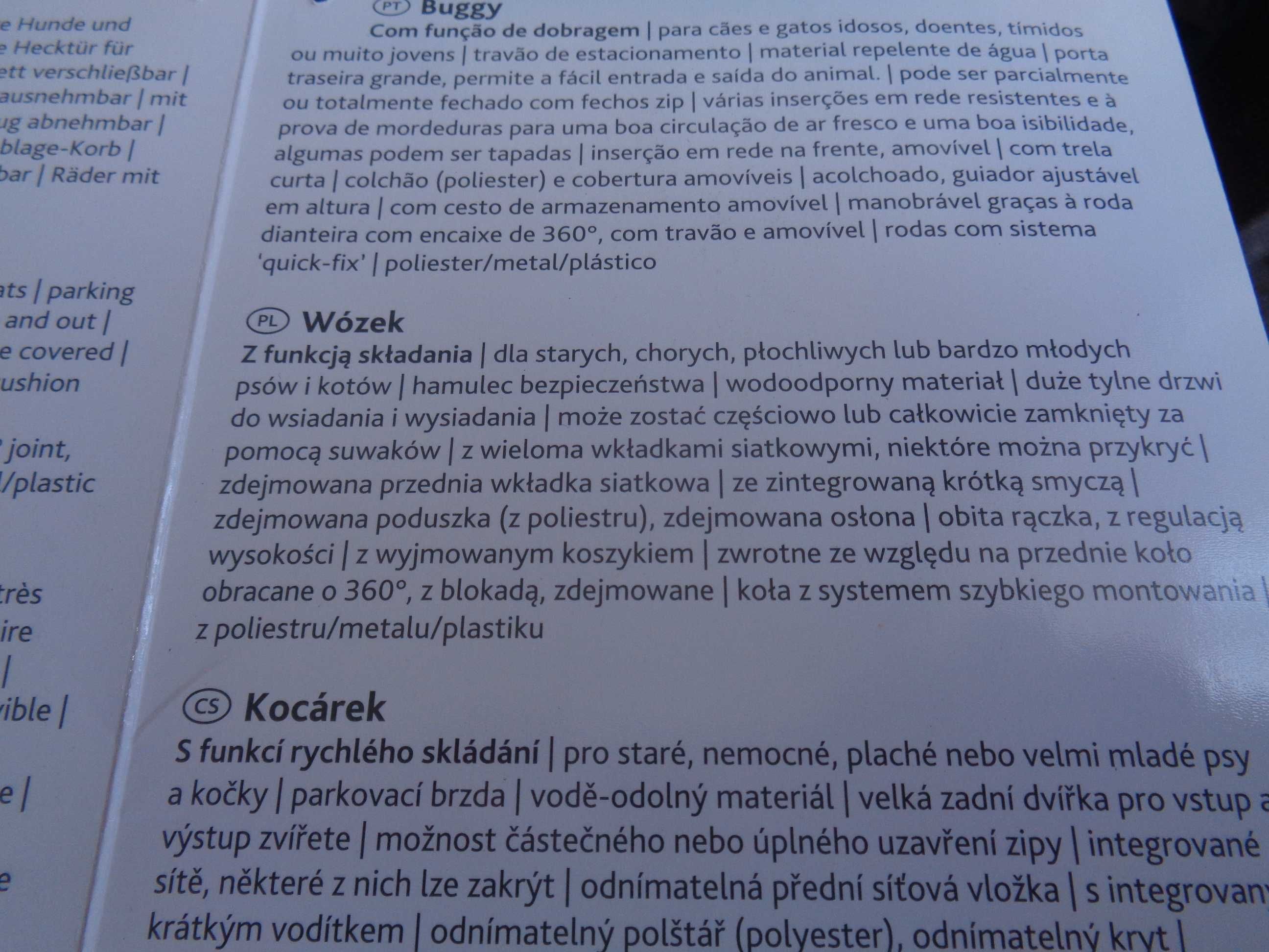 TRIXIE wózek dla psów,kotów