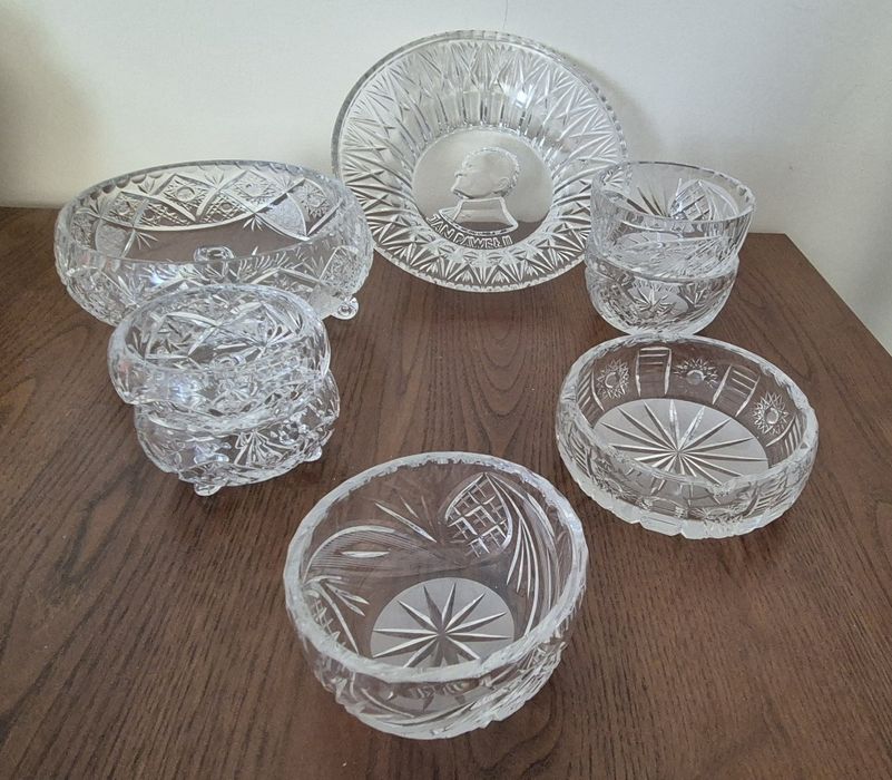 Kryształ Zestaw 8 elementów z Misą "Jan Paweł II"