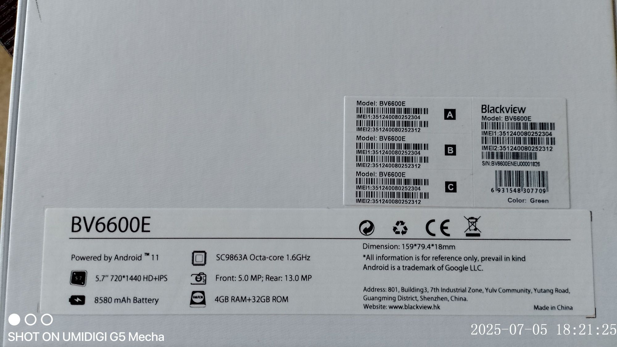 Смартфон blackview bv6600s