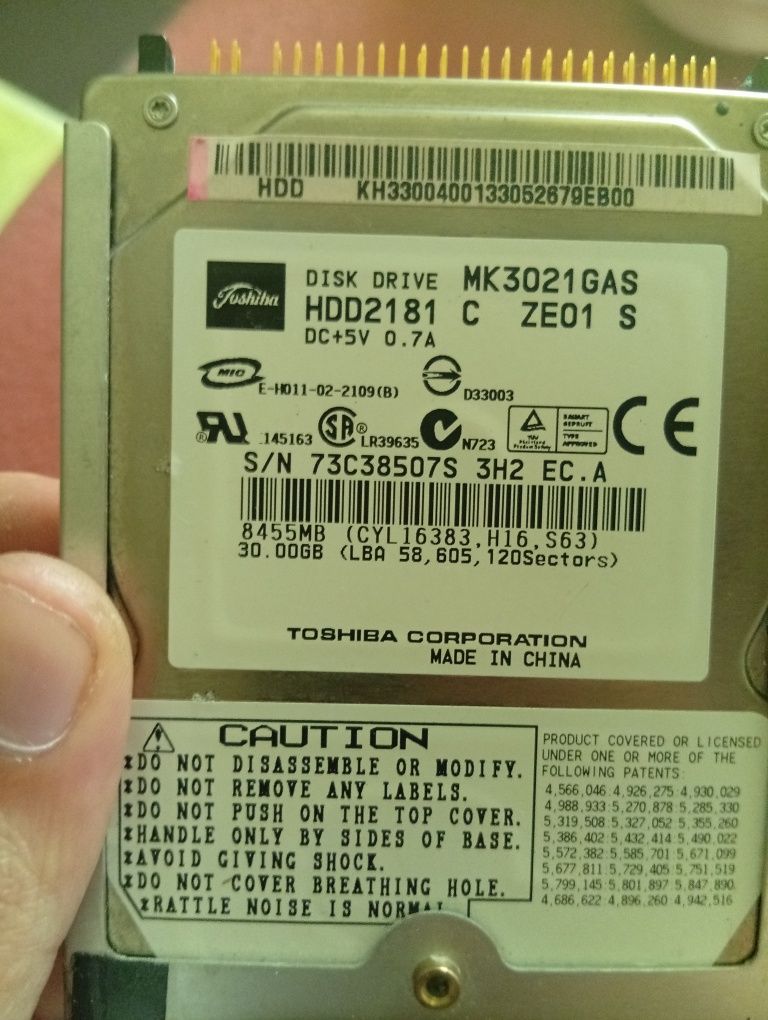 HDD2181 Toshiba 500gb (acho eu)