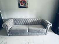 Sofa szara glamour