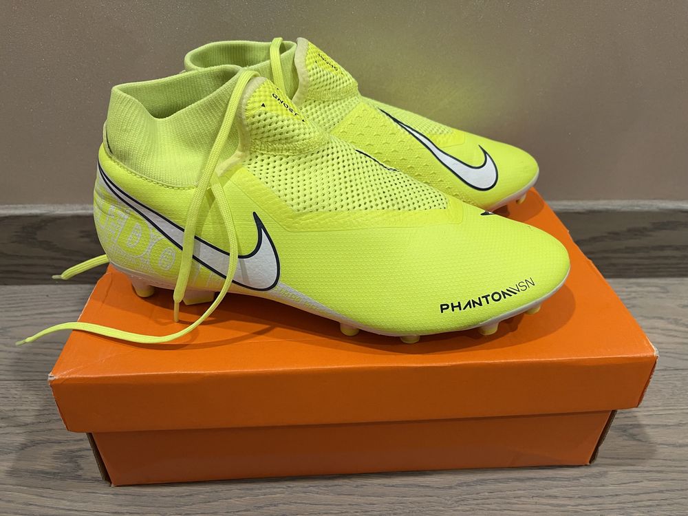 Бутси Nike Phantom VSN Academy DF FG/MG салатовые AO3258-717