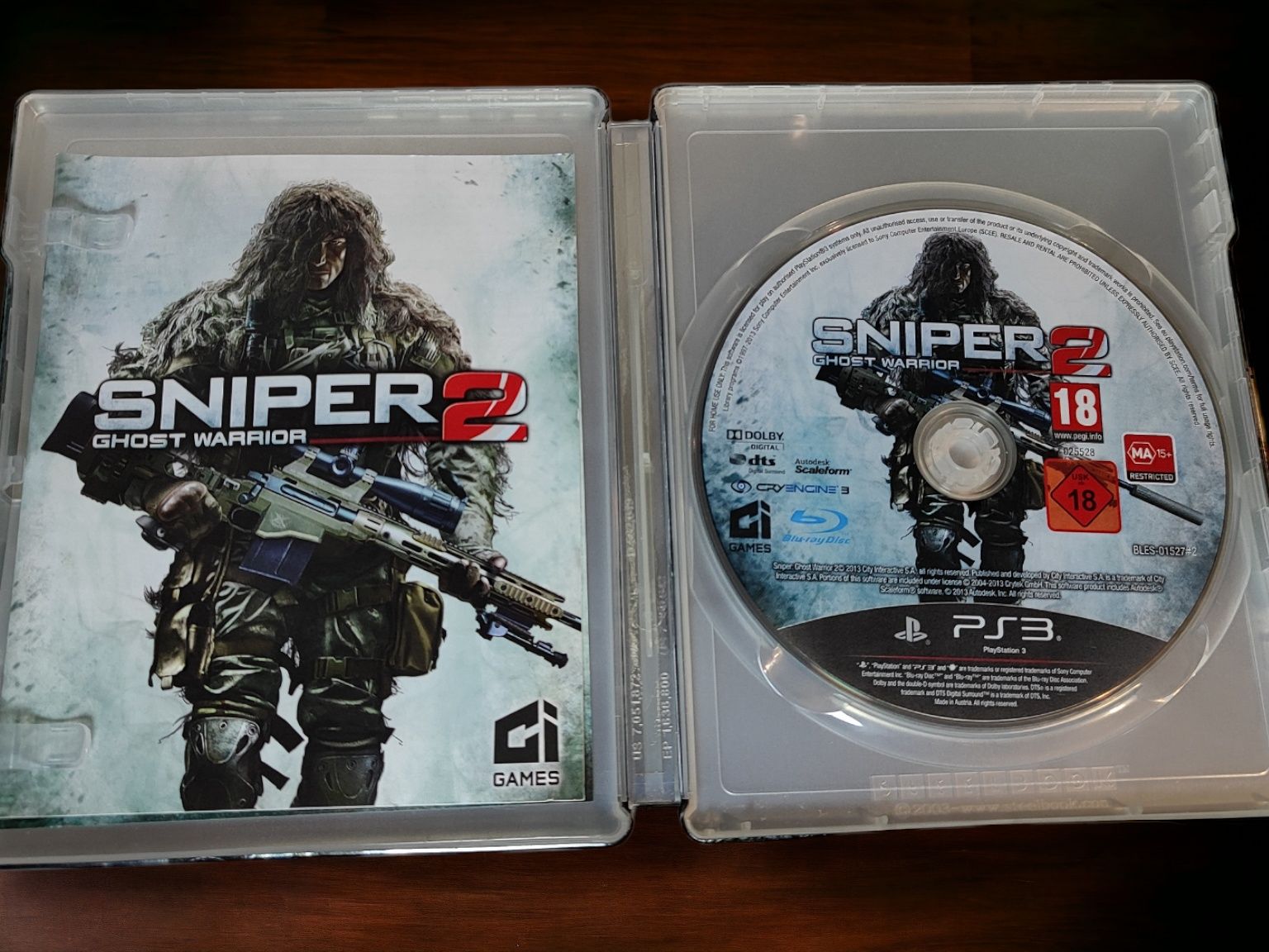 PS3 Sniper 2 Ghost Warrior Limited Edition Steelbook ps 3 Playstation