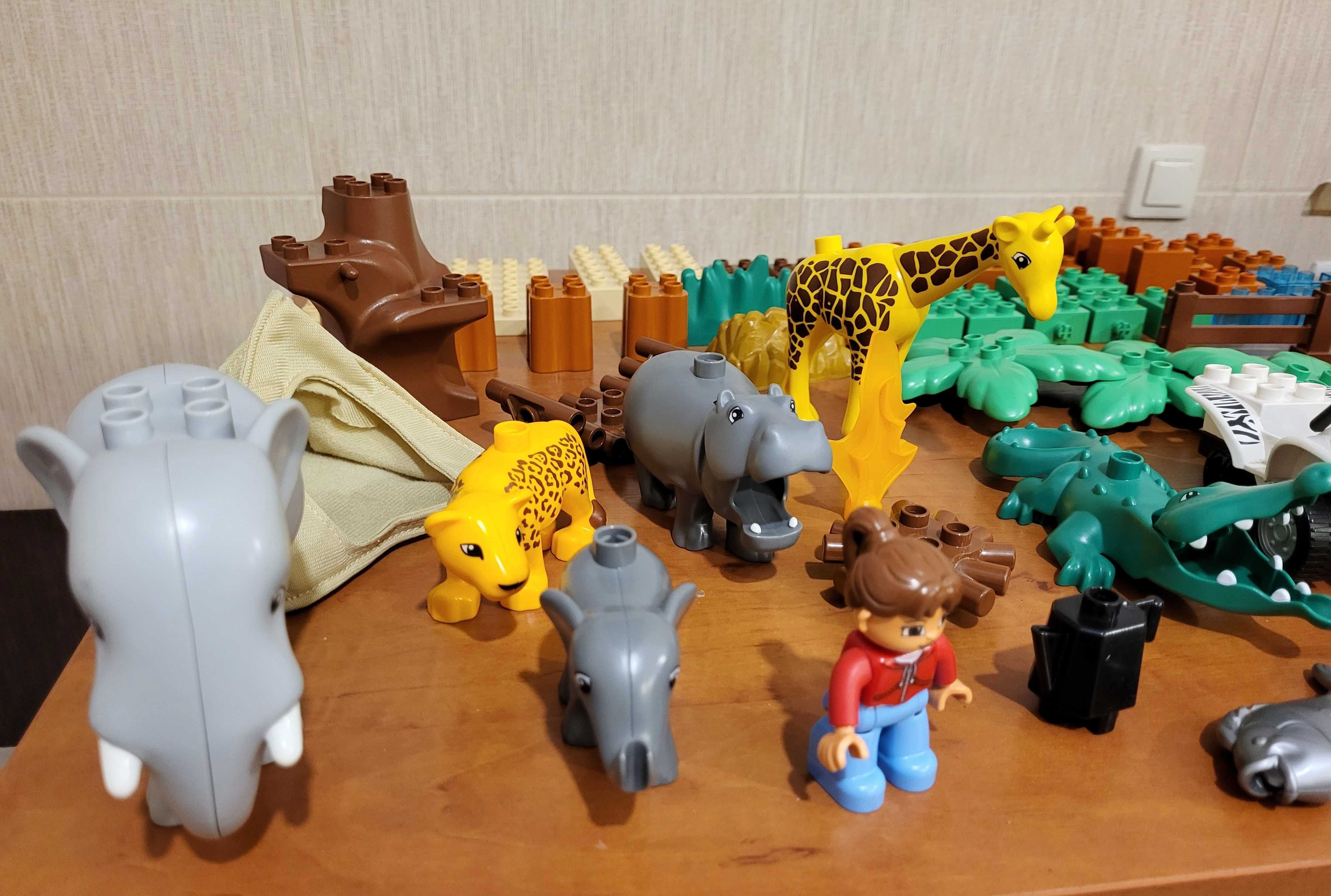 duży zestaw Lego Duplo Safari ZOO 6156 Unikat 70 części w tym 8 gratis