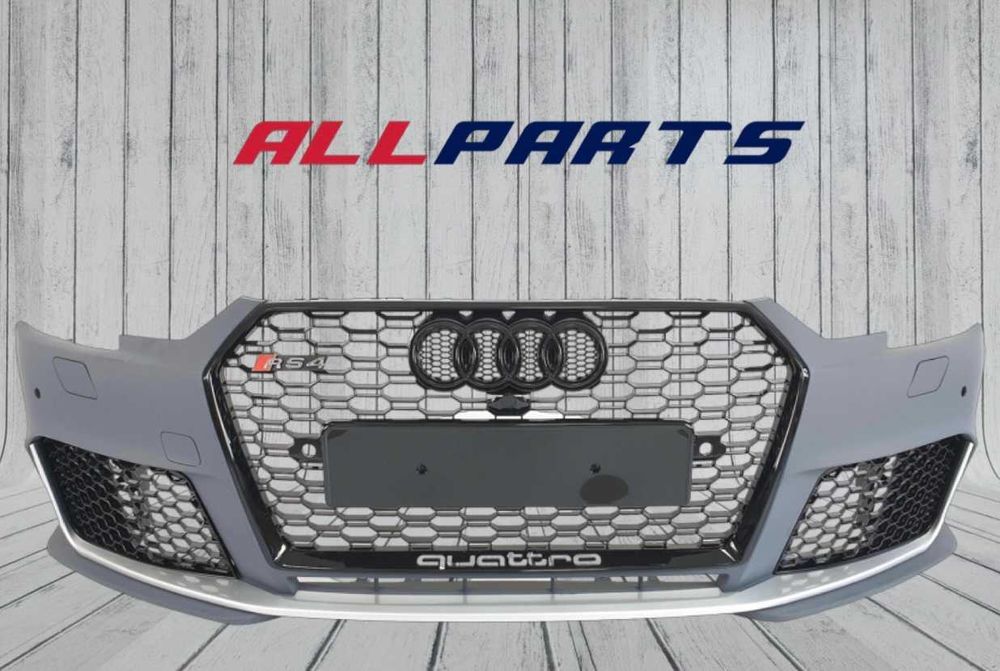 Передній бампер в стилі RS на AUDI A4 B9 2015-2019 ( V1 )