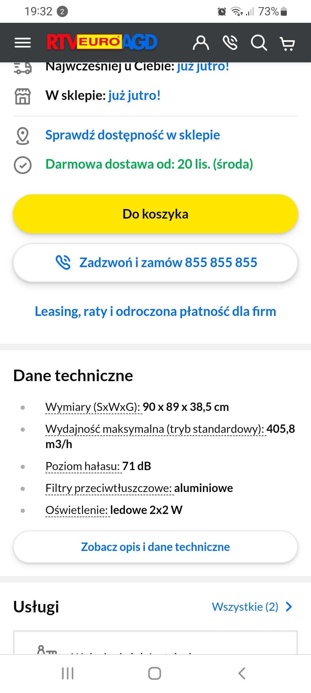 Nowy okap do kuchni