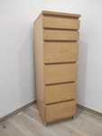 Cómoda IKEA MALM com 6 gavetas e espelho integrado