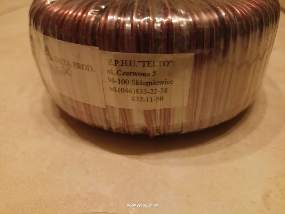 Transformator 250 VA.  12 V.  21 A