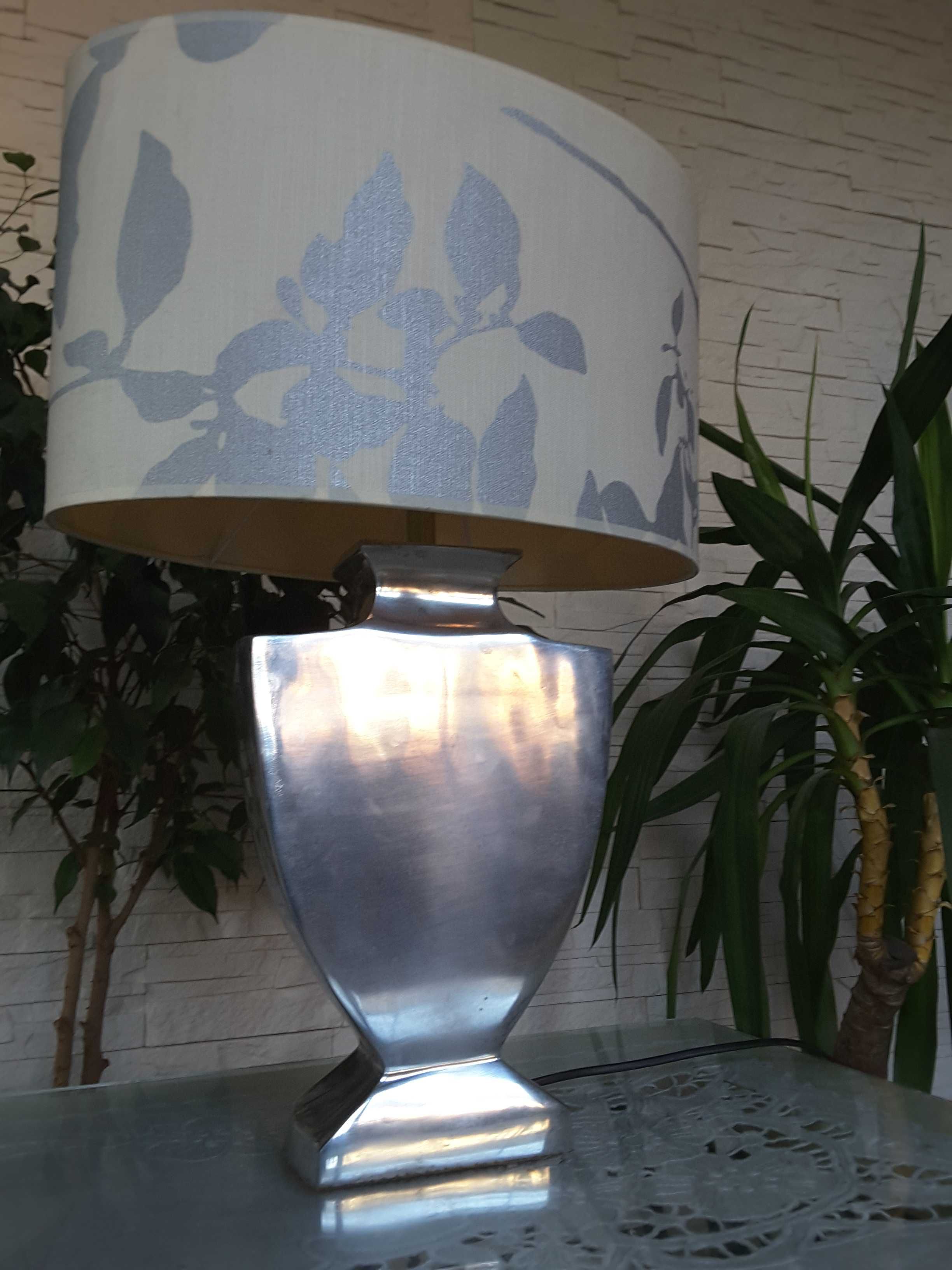Lampa stojąca szary metalik