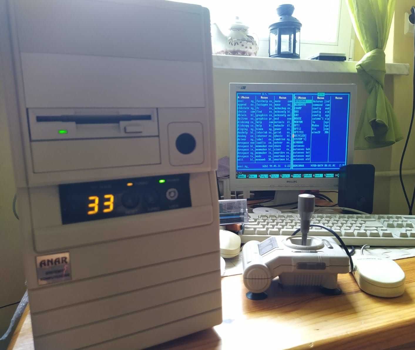 RETRO Komputer AT 386 SX33 Mhz 4Mb kompletny klasyk w super stanie!