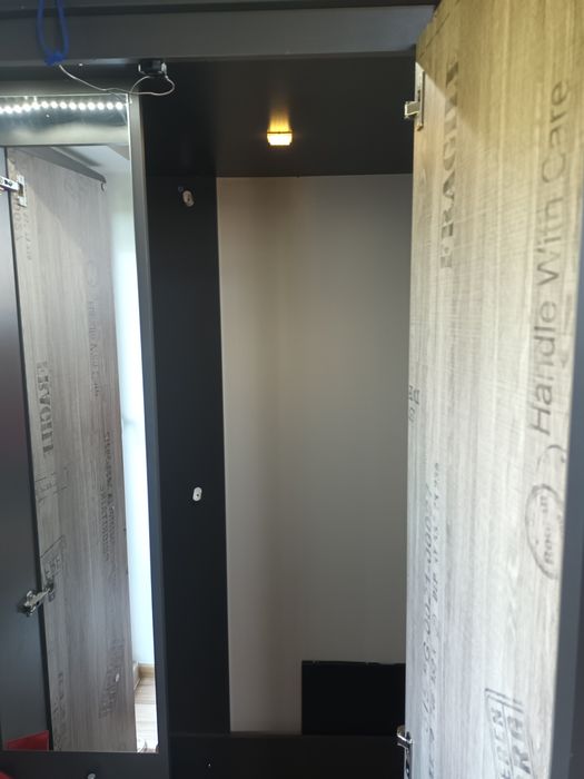 Szafa narożna szara