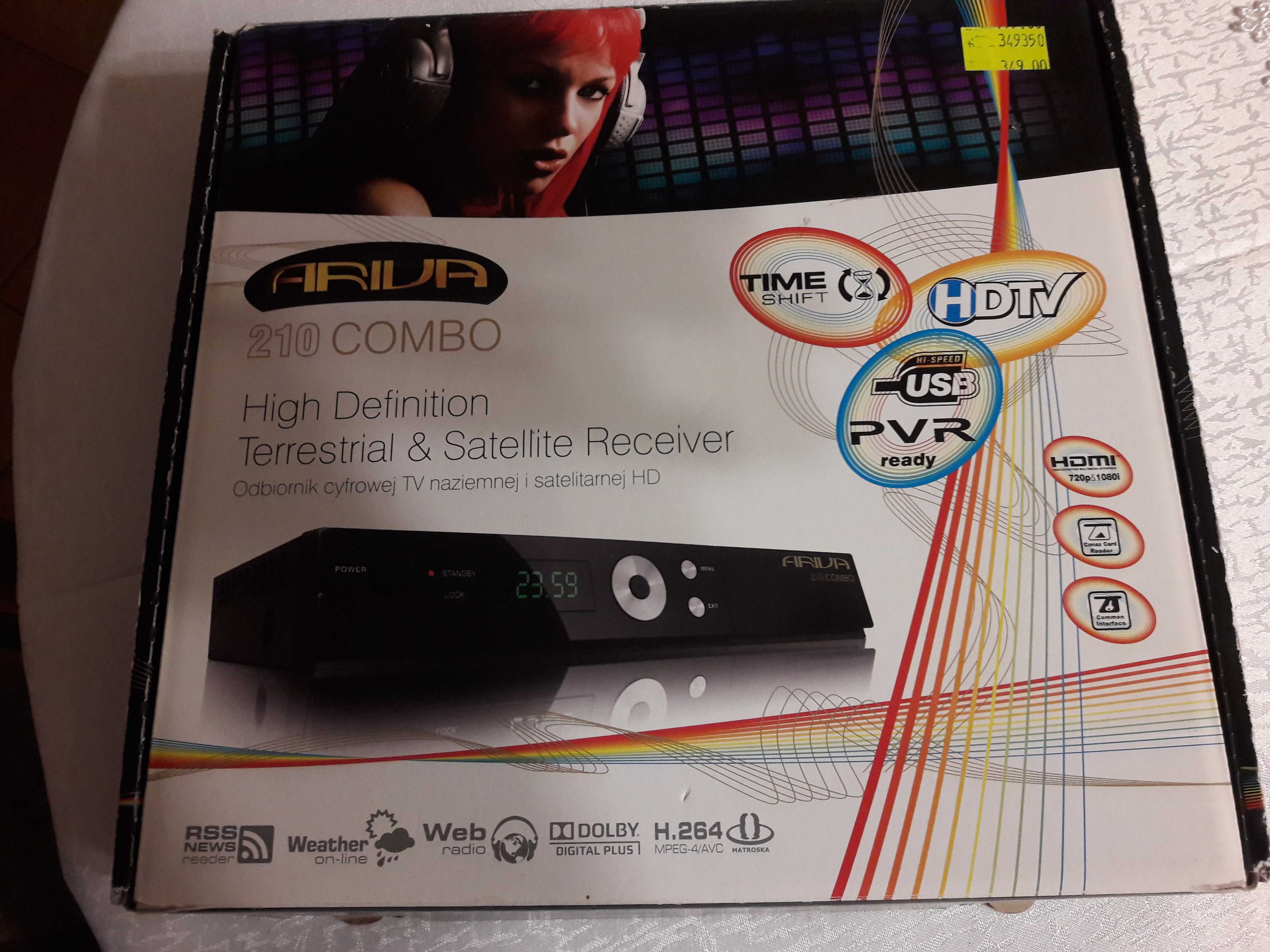 Dekoder/Tuner Ariva 210 Combo TV-SAT i DVB-T