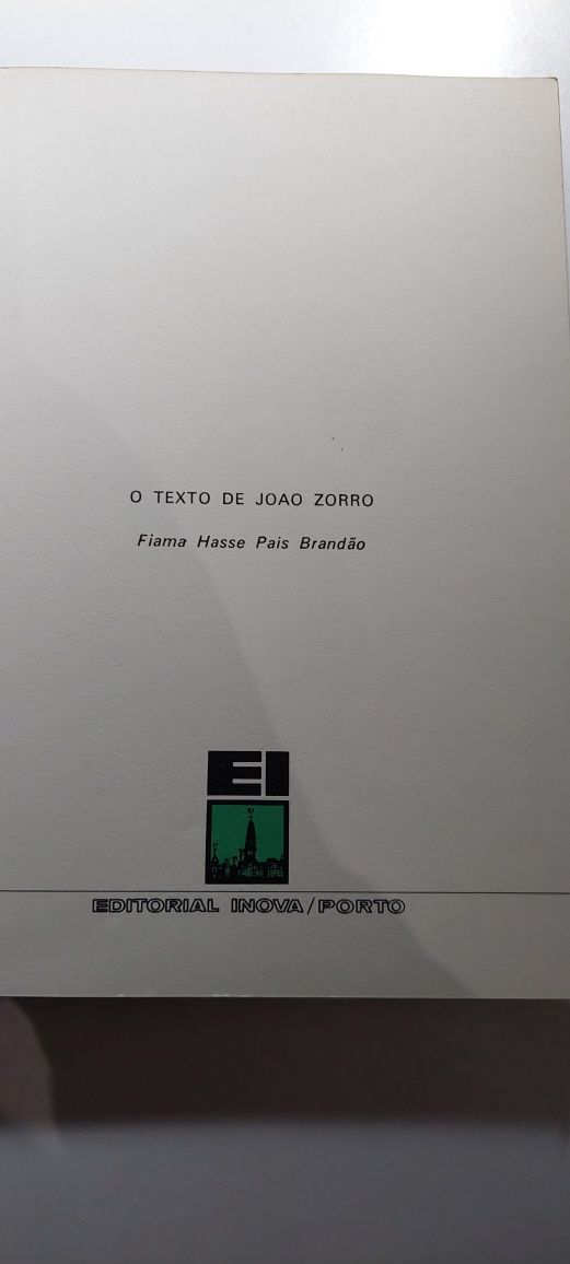 O Texto de João Zorro - Fiama Hasse Pais Brandão