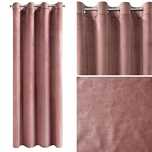 Zasłona 140x250 Dekoracyjna okienna GOTOWA Velvet Rosa C. Róż