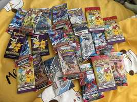 Zestaw oryginalnych saszetek Pokemon tcg booster