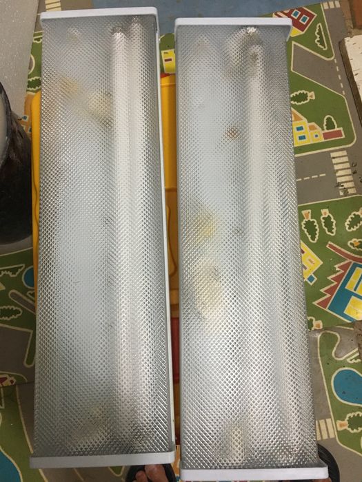 2 iluminarias de teto