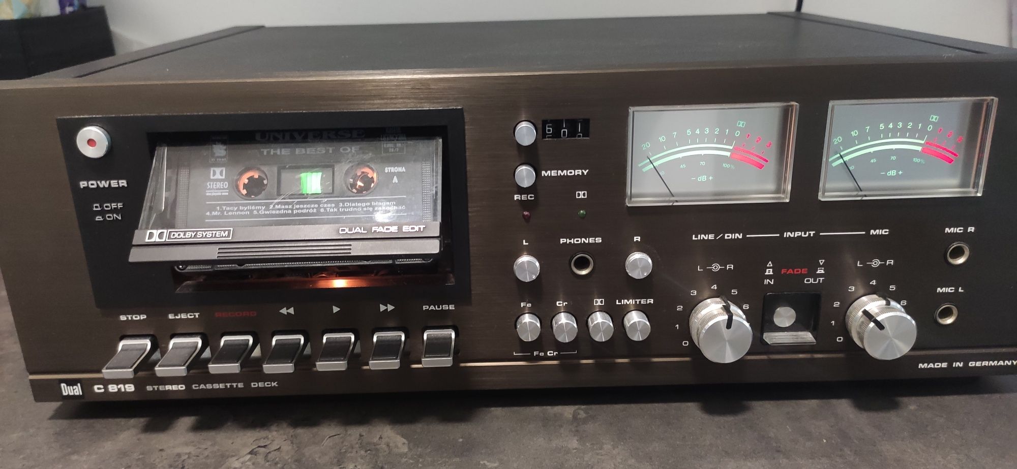 magnetofon Dual C 819 HiFi stereo cassete deck