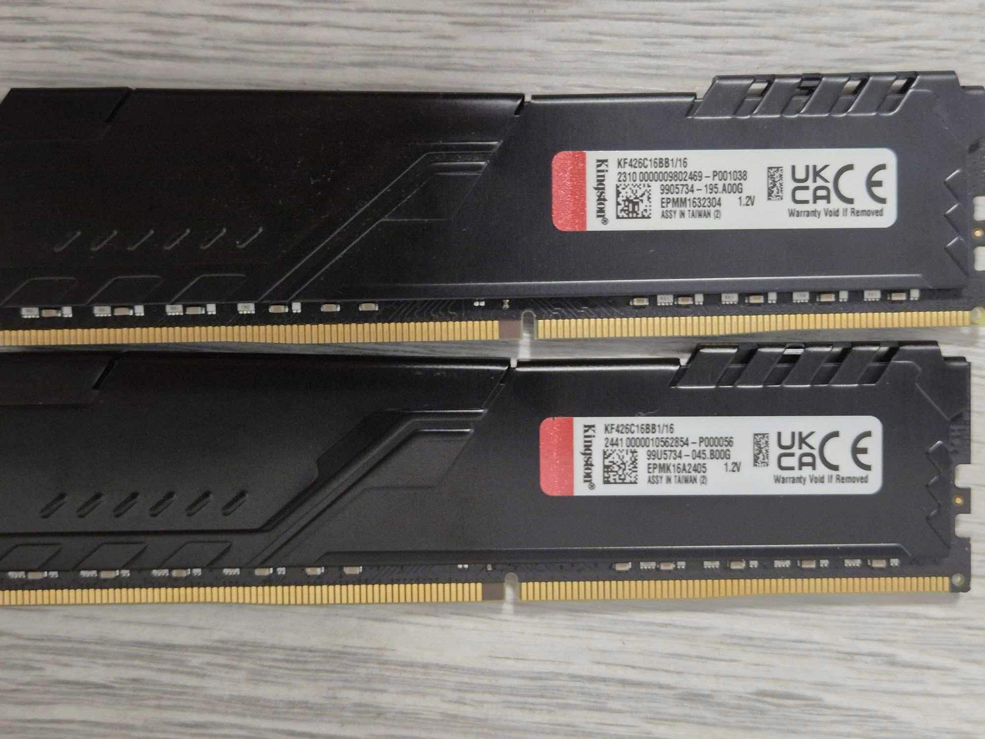 пам'ять DDR4 32GB (2x16) 2666MHz CL16 Kingston FURY Beast. Trade-IN