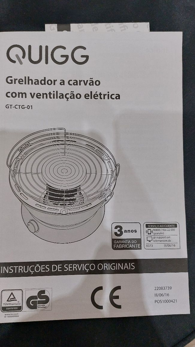 Grelhador NOVO ventilado