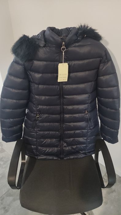 Kurtka zimowa damska pikowana puchowa 165-170cm