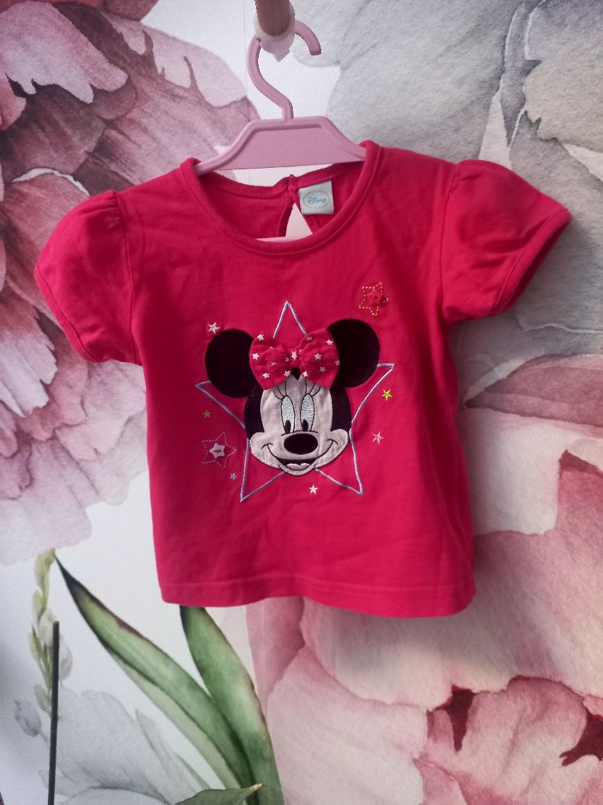 DISNEY Śliczna bluzeczka z Myszką Minnie 80