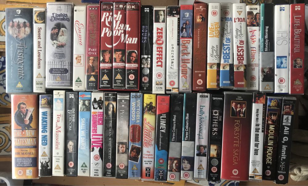 Vhs videos antigos ingleses