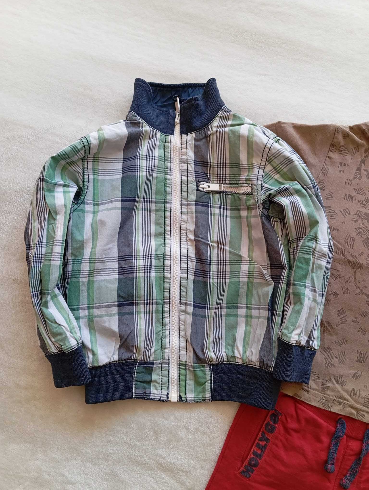 Spodenki koszulka kurtka dwustronna H&M rozm. 104