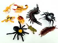 Figurki zestaw figurek Pająki robaki gady nowe zabawki