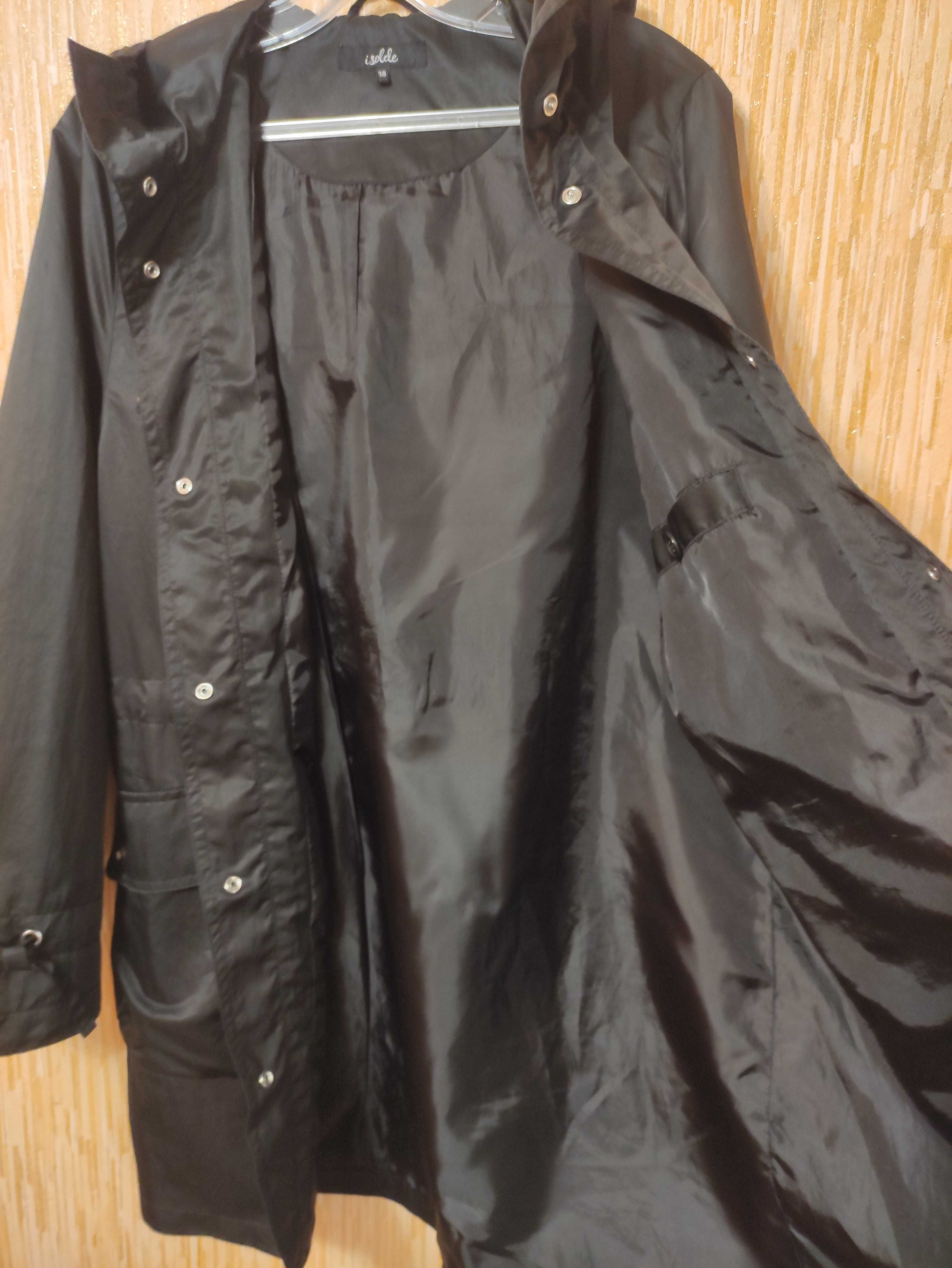 женская легкая длинная  куртка ветровка парка тренч, р.50/ EUR 42
