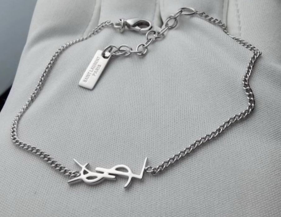 Bransoletka ysl srebrna