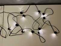 IKEA BLÖTSNÖ Girlanda LED z żarówkami 12 żarówek 2700K 12 szt. 4,8 m