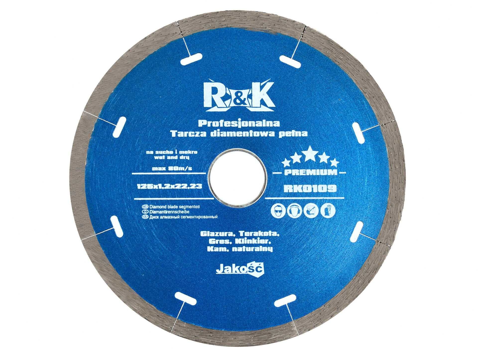 Tarcza diamentowa pełna "hot pressed" 125x22.23xh5mm RK