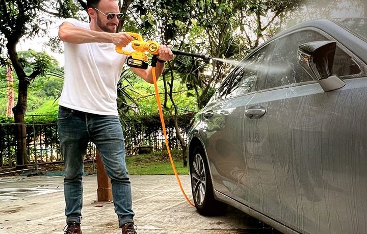 Myjka Ciśnieniowa Akumulatorowa Bezprzewodowa Imoum 4ah 21v 400w Zesta