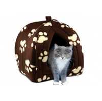 Мягкий домик для собак и кошек Pet Hut Brown