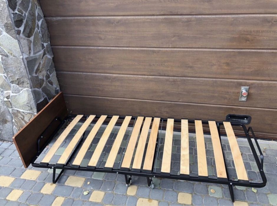 Розкладушка, ліжко розкладне, розкладачка З МАТРАЦОМ